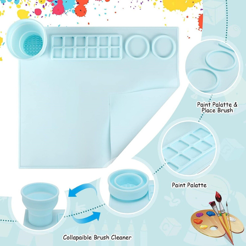 Silicon painting mat