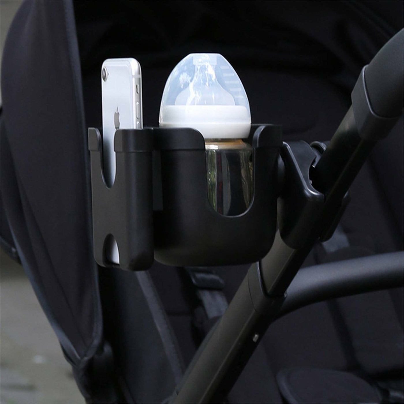 Pram phone/cup holder